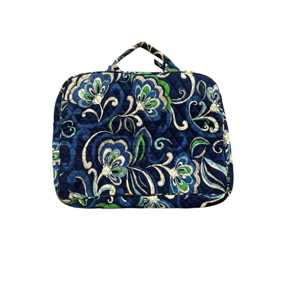 Vera Bradley Laptop Case Women One Size Chelsea Blue Quilted
